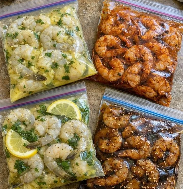 Four easy shrimp marinades for flavorful meal prep