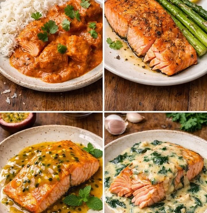 Delicious freshly cooked salmon on a plate - 4 tasty salmon recipes