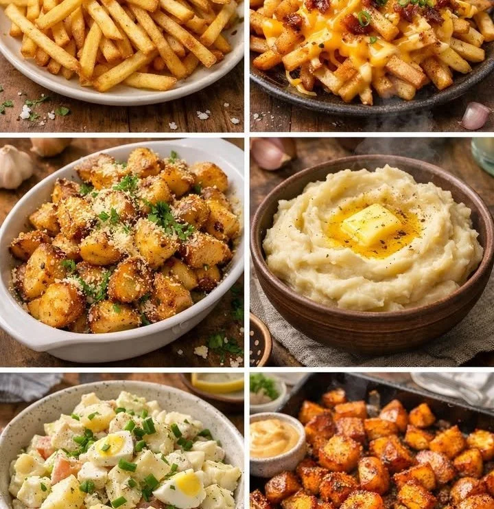 Delicious potato recipes showcasing various cooking methods and flavors.