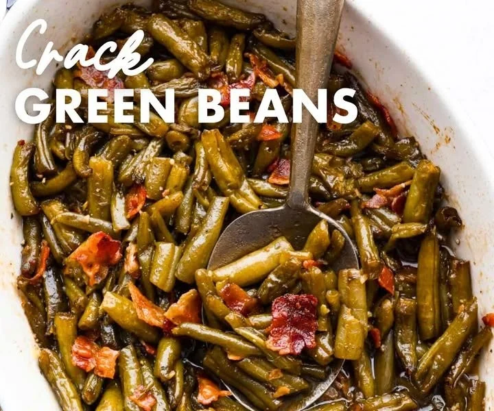 Delicious bacon-wrapped green beans served as a side dish