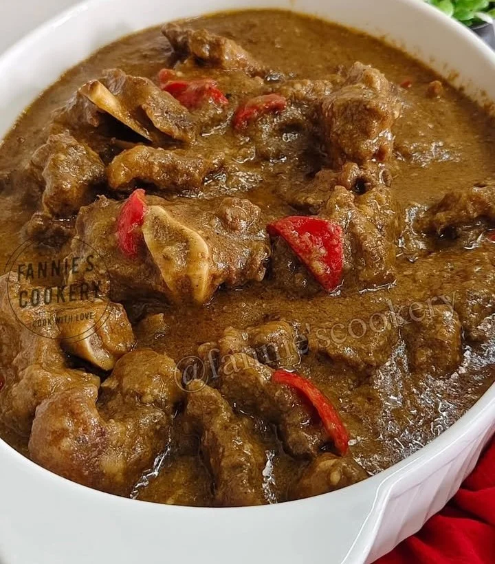 Delicious Beef Caldereta Batangas without tomato sauce served in a bowl