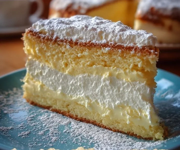 Delicious cheese cream cake topped with fresh berries and cream