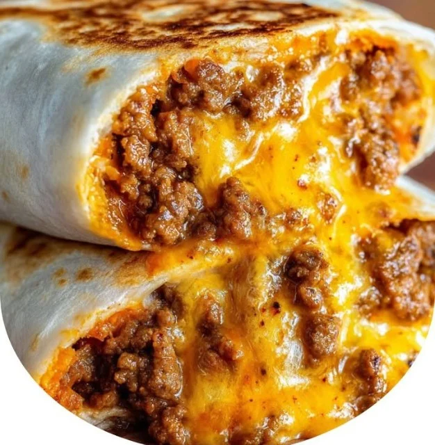 Homemade cheesy Taco Bell Quesarito recipe with delicious ingredients.