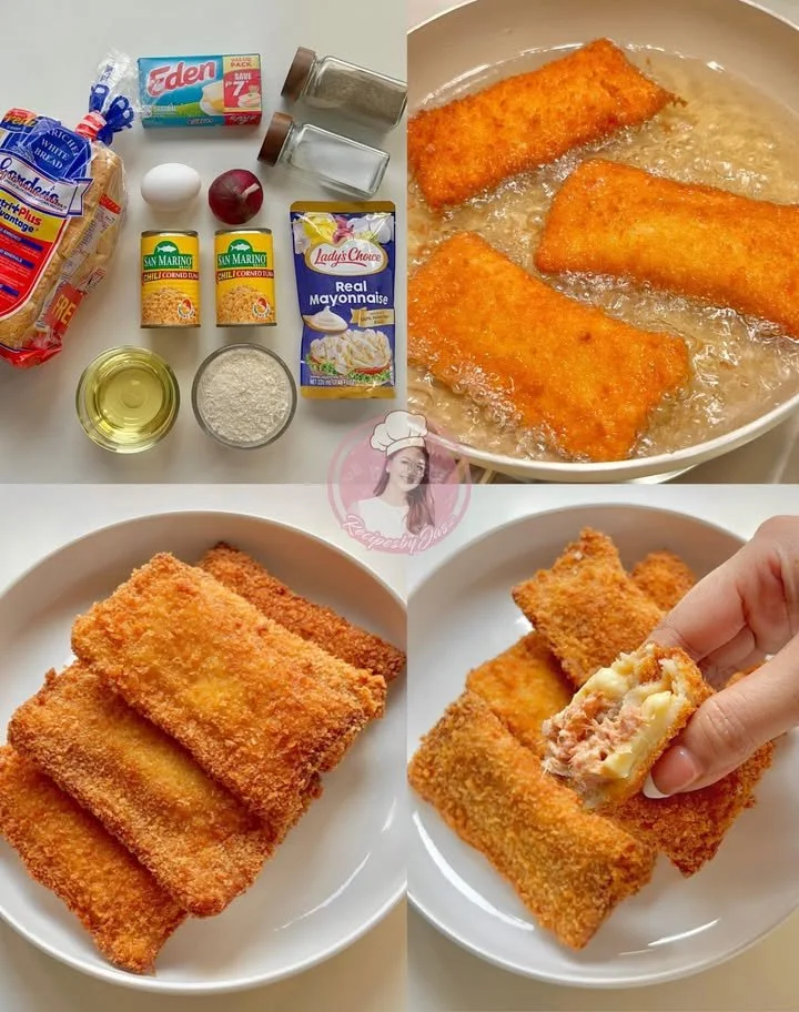 Cheesy Tuna Pie served on a plate with a golden crust and melted cheese