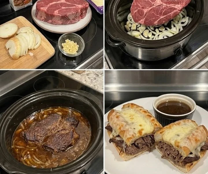 Delicious crockpot beef sandwiches served on fresh buns