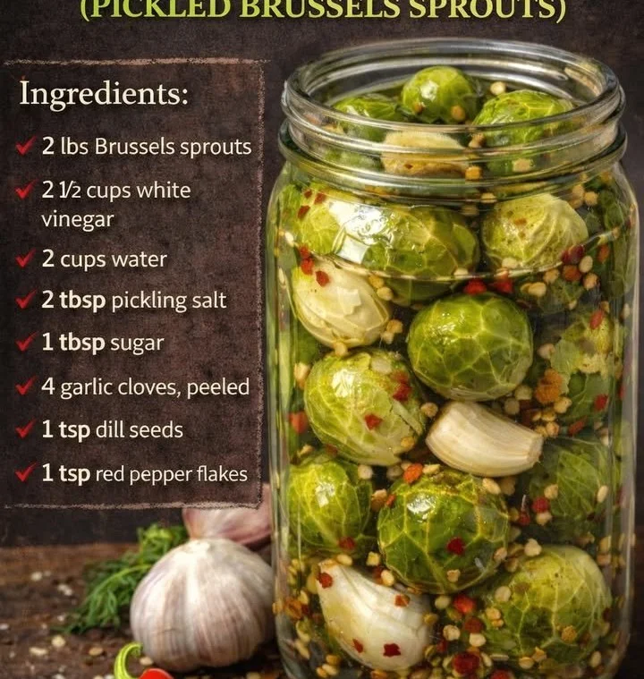 Delicious Frog Balls made from pickled Brussels sprouts for a tasty snack