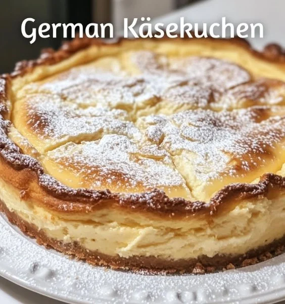 A delicious slice of German Cheesecake topped with fresh berries.