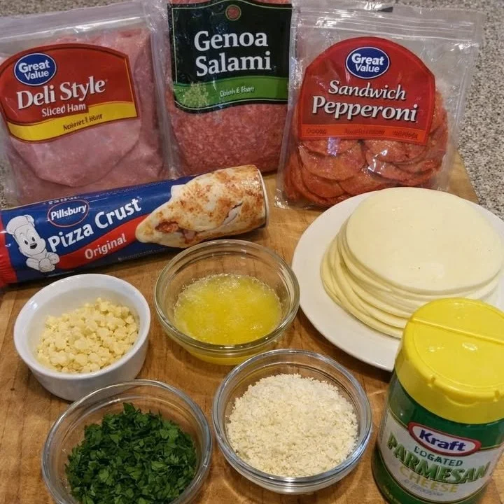 Delicious Italian Stromboli filled with cheese and meats