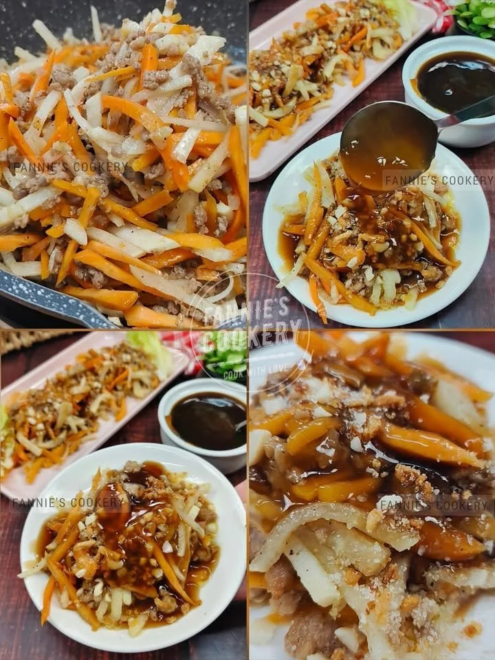 Delicious Lumpiang HUBAD with fresh fillings and savory sauce