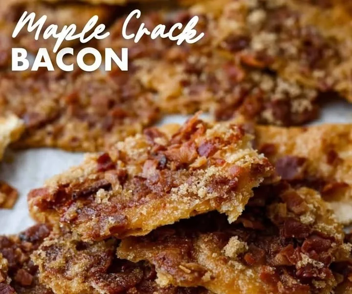 Delicious Maple Bacon Crack recipe featuring crispy bacon and maple flavor.