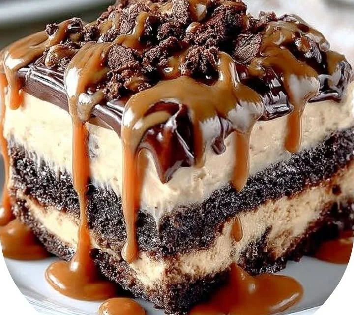 Delicious Mocha Ice Cream Cake with chocolate and coffee flavors