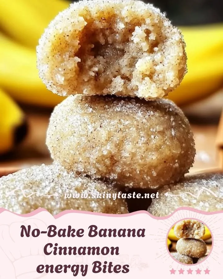 No-bake banana cinnamon energy bites for a healthy snack