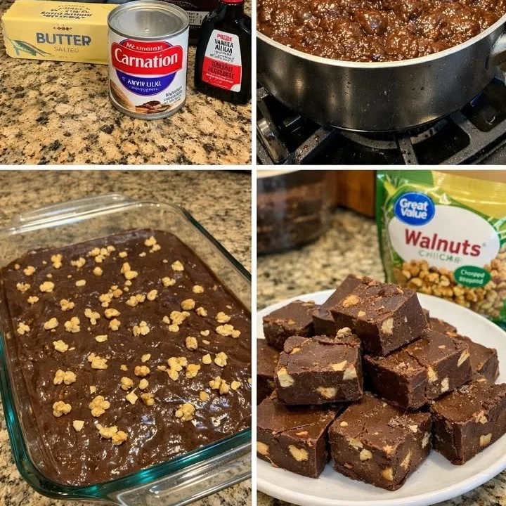 Homemade Old Fashioned Fudge with rich chocolate flavor