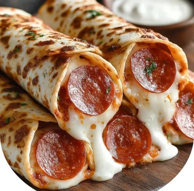Delicious Pepperoni Pizza Rollups ready to be enjoyed