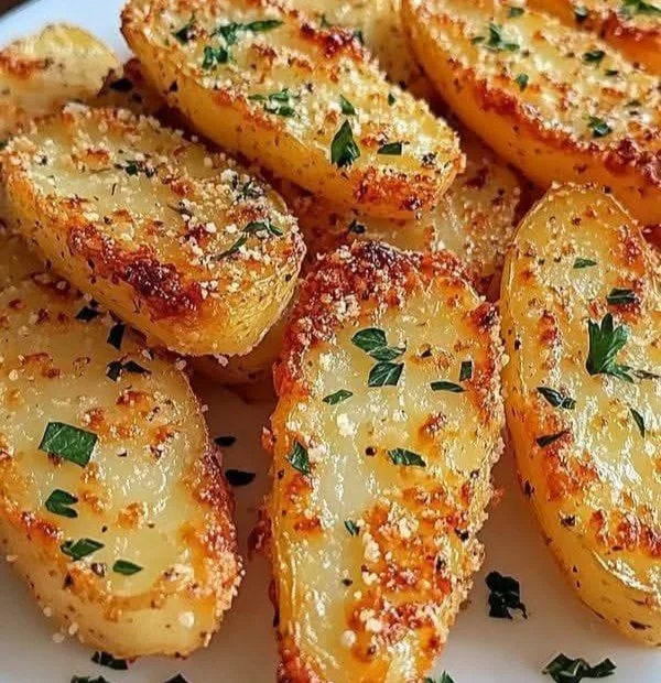 A delicious serving of Potato Delight, showcasing creamy mashed potatoes topped with herbs.