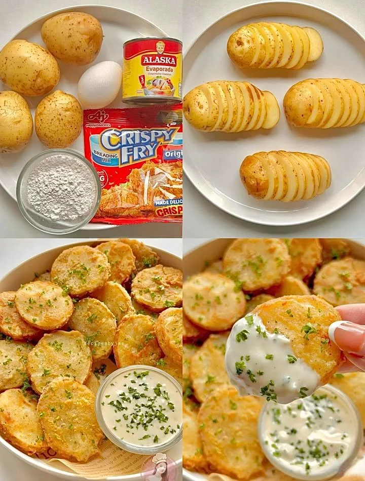 Crispy Potato Mojos served as a snack or appetizer