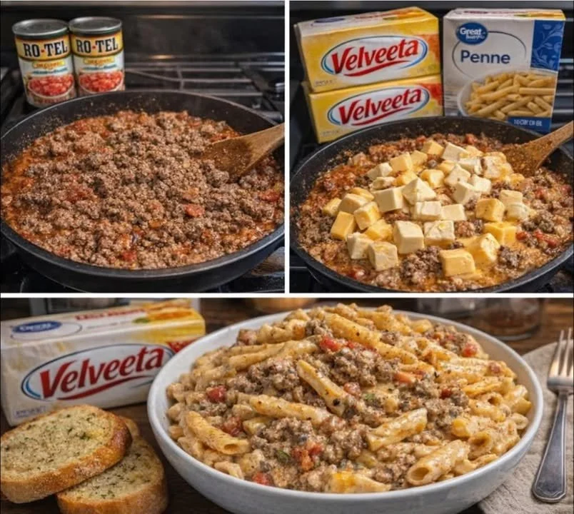 Delicious Rotel Pasta dish served with cheese and herbs