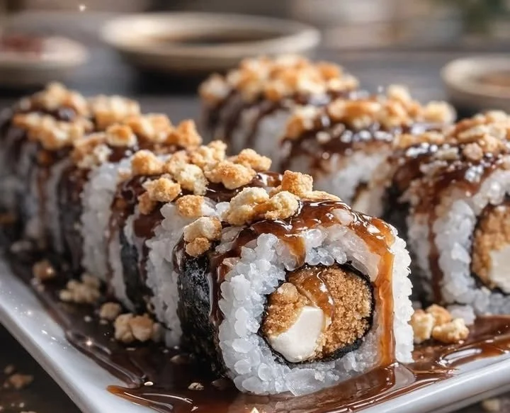 Delicious S'mores Sushi perfect for dessert and special occasions.
