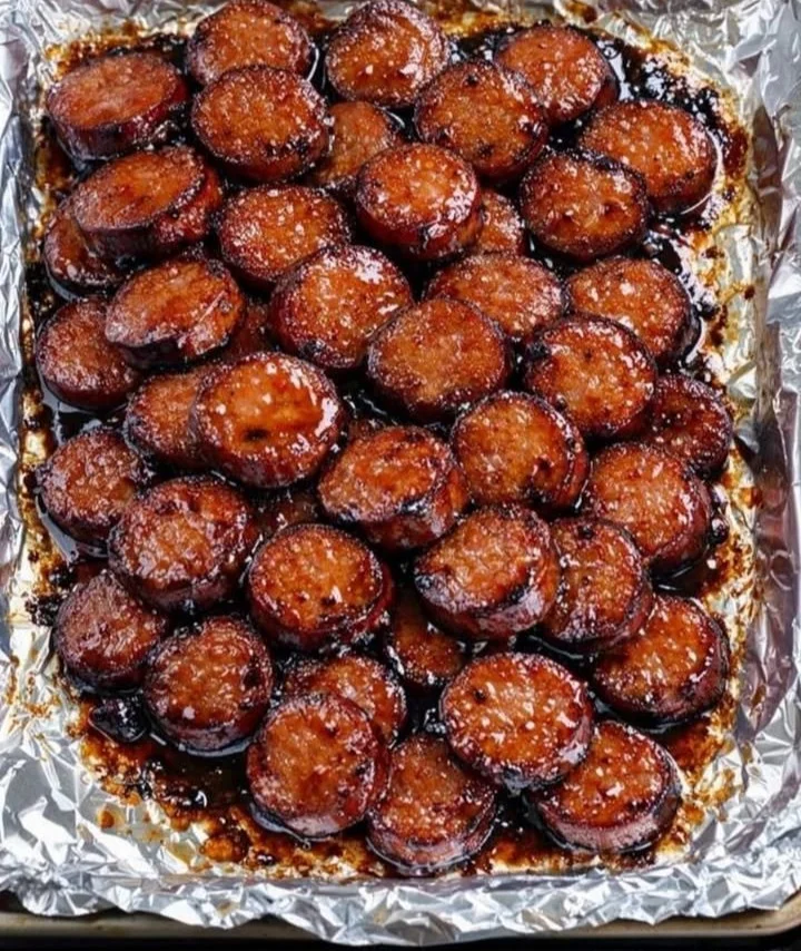 Delicious sticky sweet treat served on a plate with a drizzle of caramel sauce