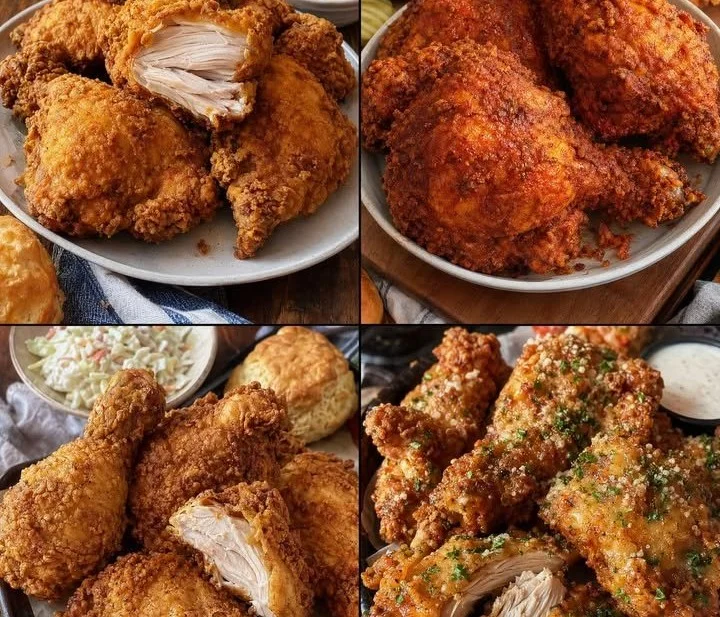 Delicious plate of crispy fried chicken showcasing tasty recipes