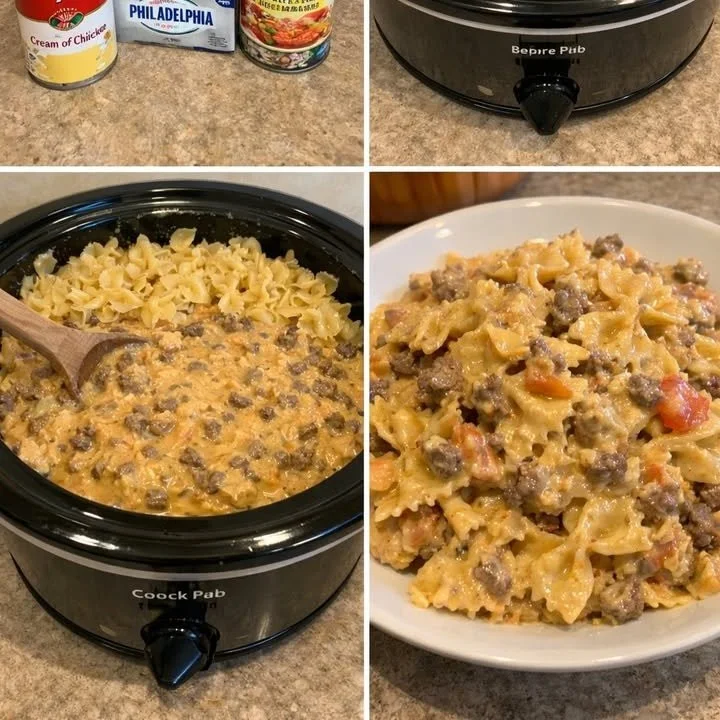 Delicious Velveeta Beef Pasta dish with creamy sauce and ground beef.