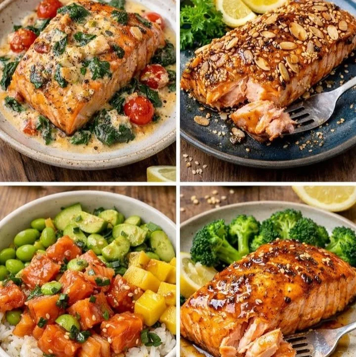 Delicious salmon recipes for every meal: grilling, baking, and more.
