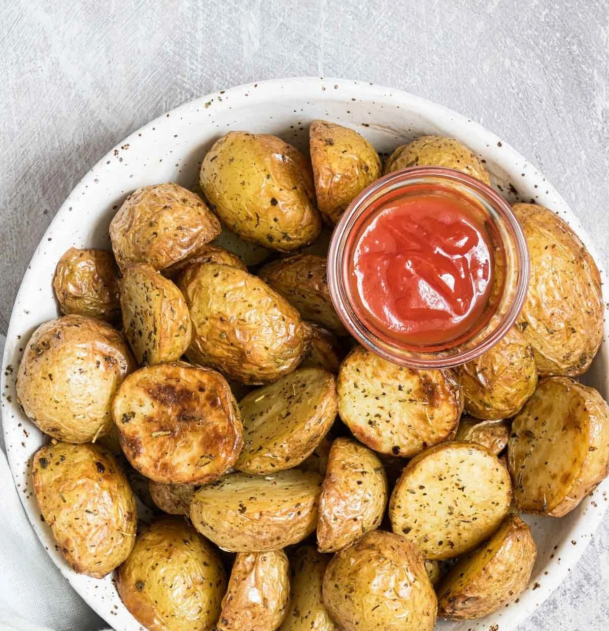 Crispy air fryer baby potatoes cooked to perfection
