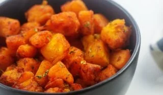 Air Fryer Butternut Squash dish with vibrant colors and a crispy texture