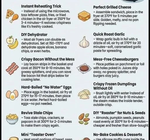 Air Fryer Hacks and tips to enhance cooking experience