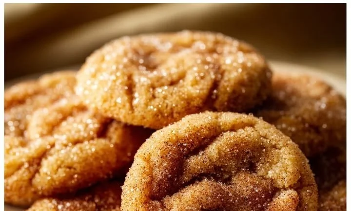 Buttery brown sugar cinnamon cookies fresh out of the oven on a cooling rack.