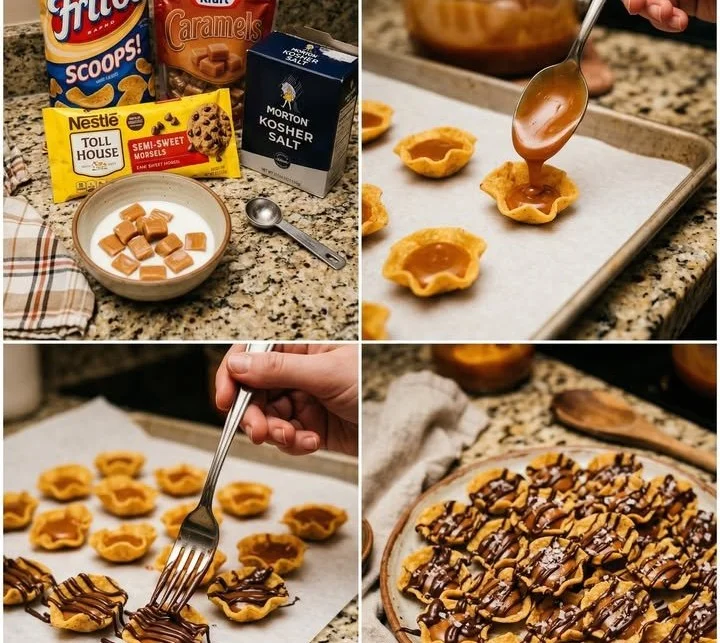Bag of caramel-filled Fritos scoops ready to satisfy your sweet cravings.
