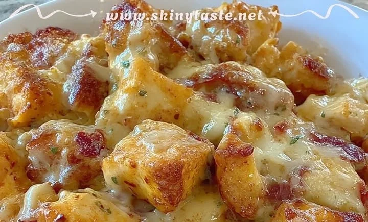 Cottage Cheese Parmesan Firecracker Chicken garnished and ready to serve