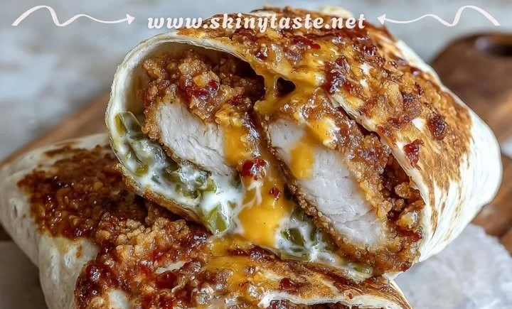 Delicious Dill Pickle Smash Chicken Wraps on a wooden board