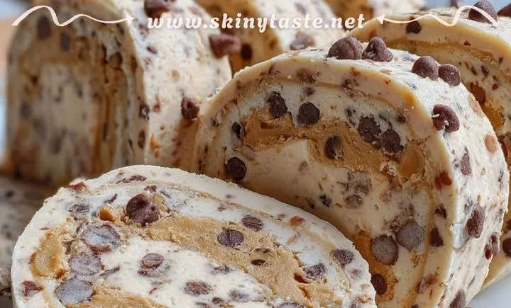 No bake banana peanut butter cottage cheese icebox coins on a plate