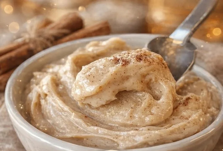 Texas Roadhouse cinnamon honey butter spread served on a warm roll