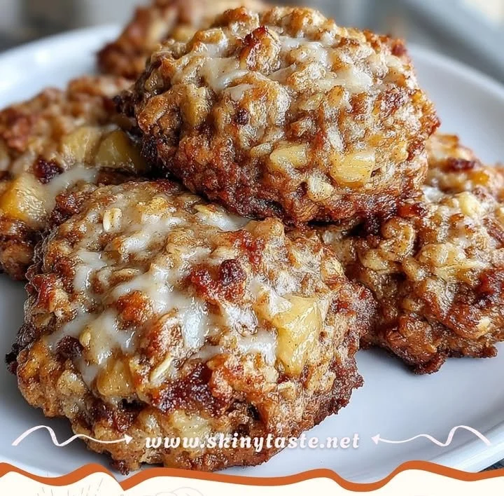 Apple Cinnamon Cottage Cheese Breakfast Cookies on a plate