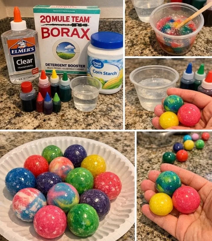 Bright and colorful bouncing rainbow balls in motion