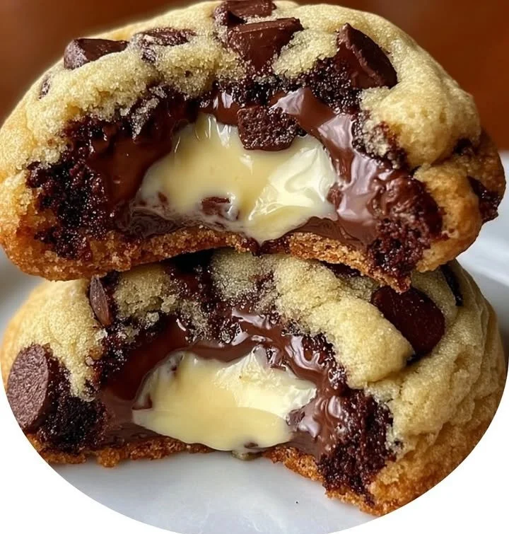 Delicious chocolate chip cheesecake cookies, combining creamy cheesecake and chocolate chips.
