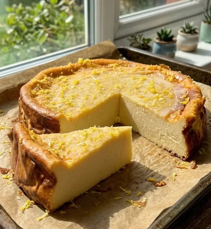 Flourless Protein Lemon Cake with lemon zest and protein-rich ingredients
