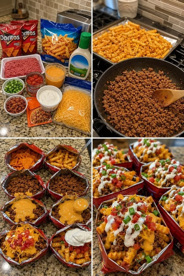 Loaded Doritos Taco Fry Bags showcasing a tasty snack option with bold flavors