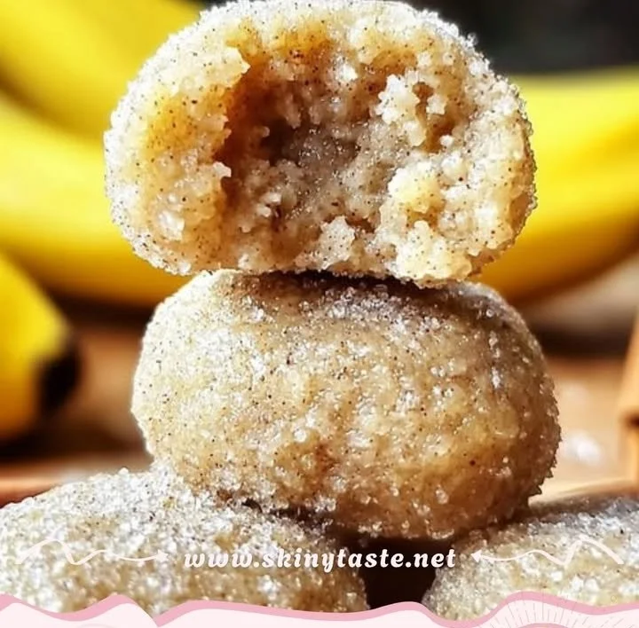 No-bake banana cinnamon energy bites with oats and nuts for healthy snacks
