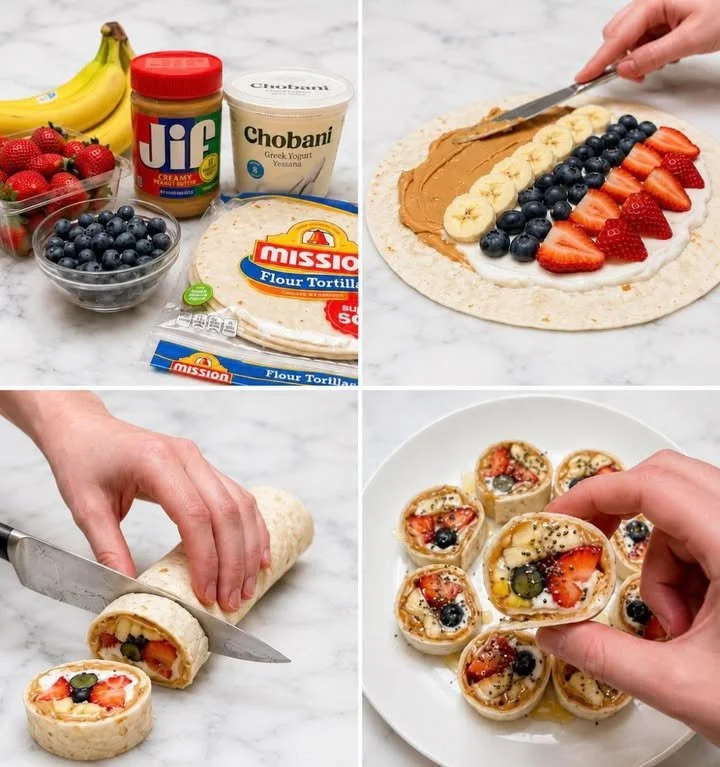 Homemade summer fruit roll ups made from fresh fruit for a healthy snack.