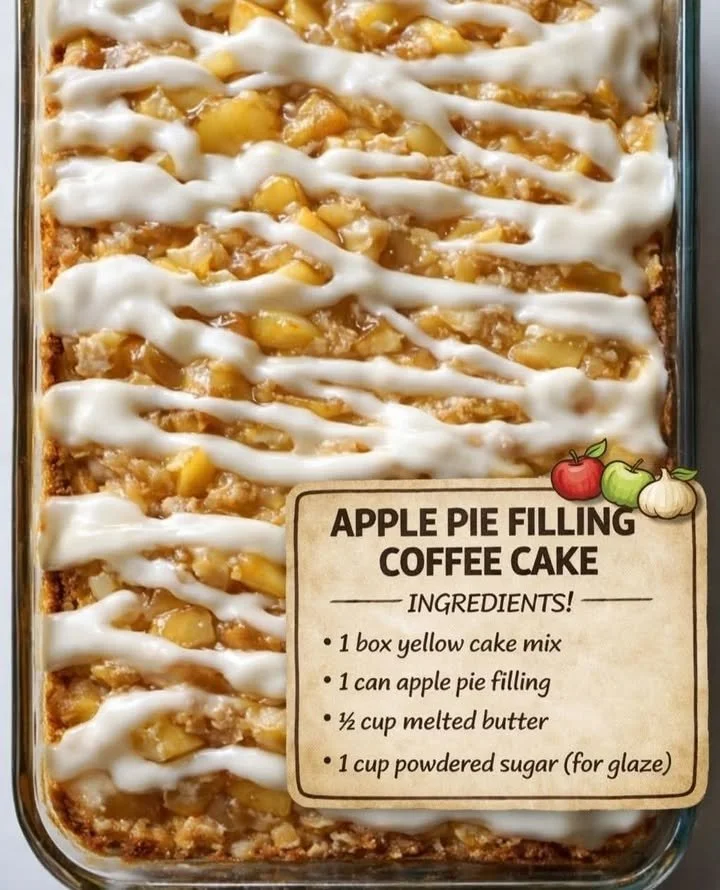 Delicious Apple Pie Filling Coffee Cake fresh out of the oven