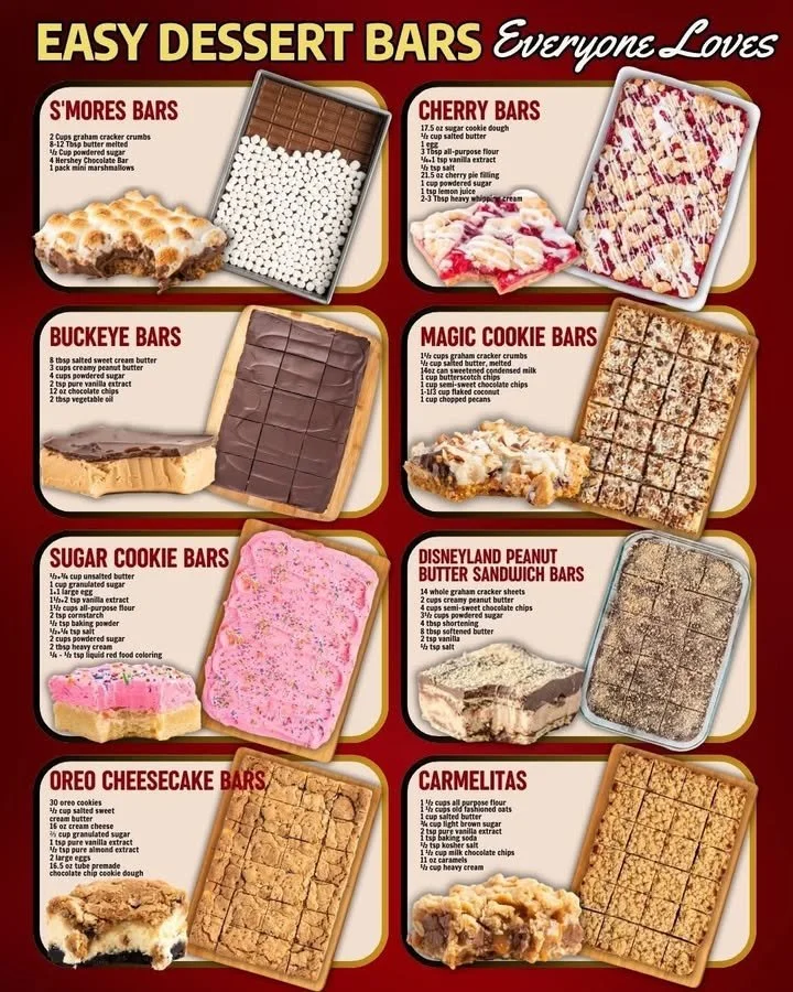 Delicious easy dessert bars ready to serve and enjoy