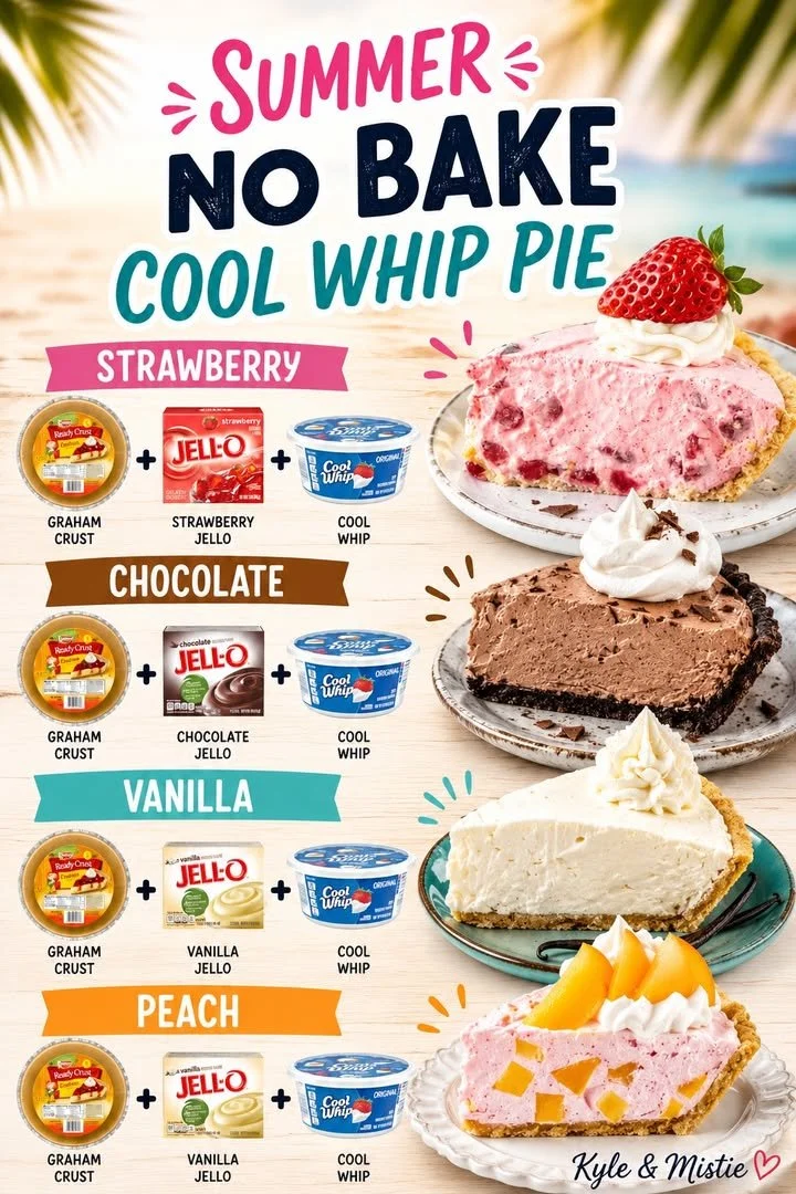 A variety of easy no bake desserts displayed on a table.