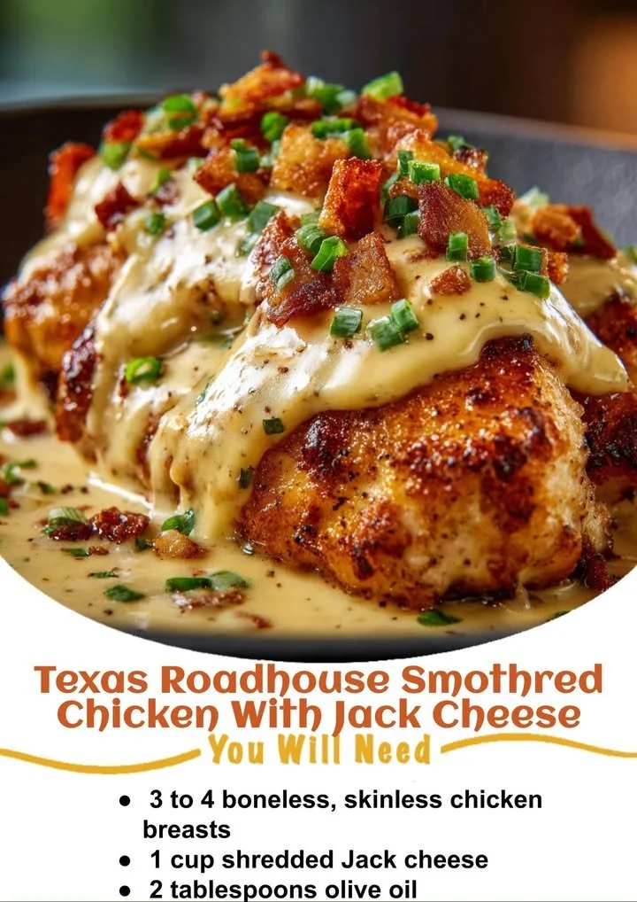 Delicious smothered chicken served with rich gravy and sides
