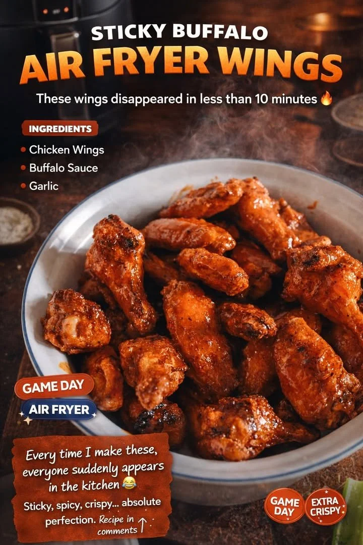 Plate of spicy Buffalo wings with dipping sauce and celery sticks