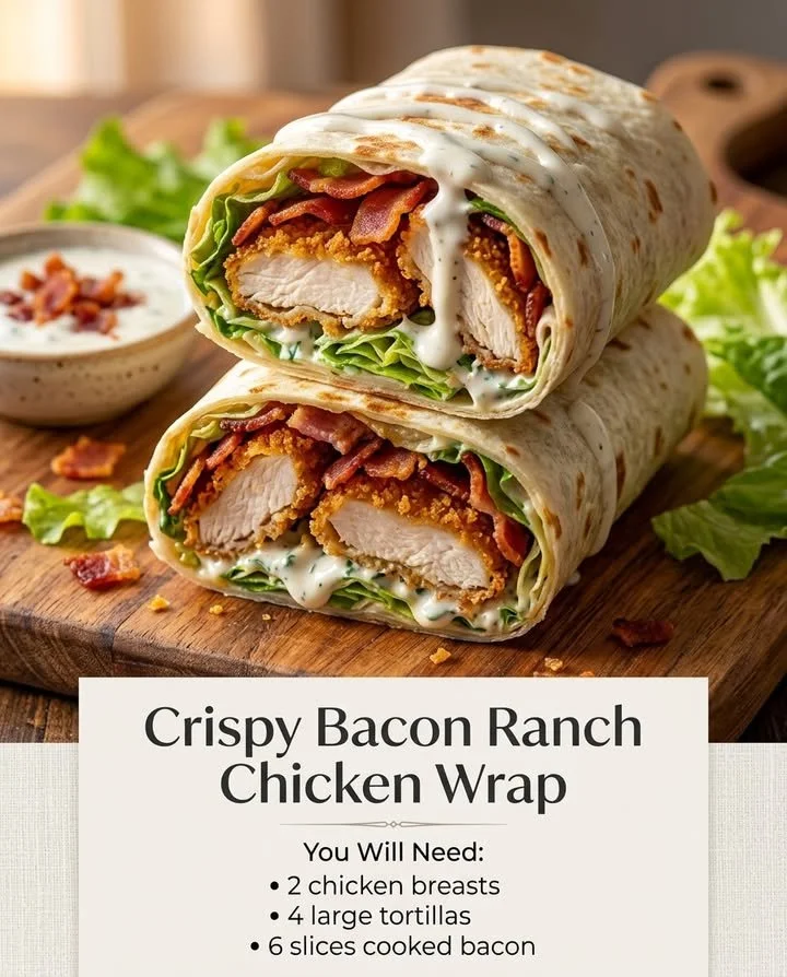 Crispy chicken wrap with fresh vegetables and sauces, served on a plate.