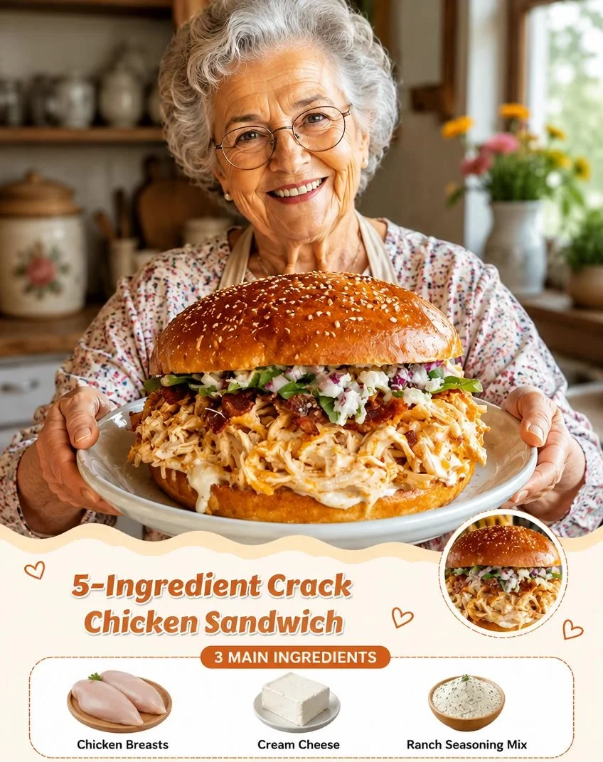 Delicious Grandma's Favorite Sandwich made with fresh ingredients