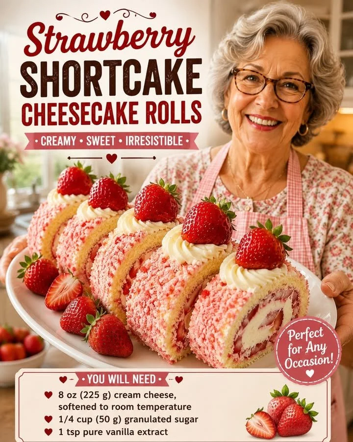 Delicious dessert recipe that looks almost too good to eat, garnished with strawberries.
